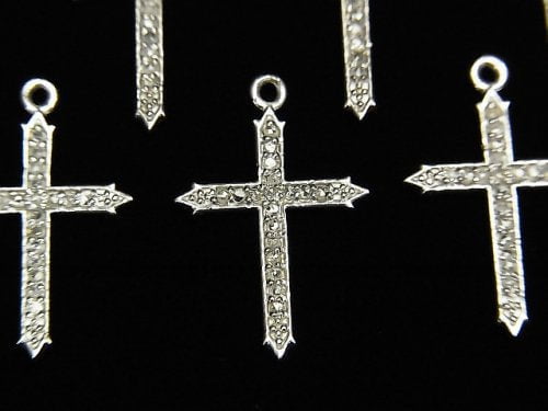 Charm & Parts, Cross, Diamond Gemstone Beads