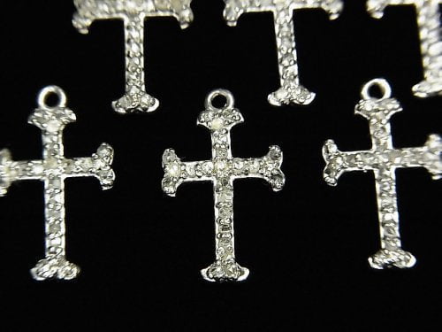 Charm & Parts, Cross, Diamond Gemstone Beads