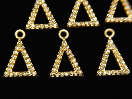 Charm & Parts, Diamond, Triangle Gemstone Beads