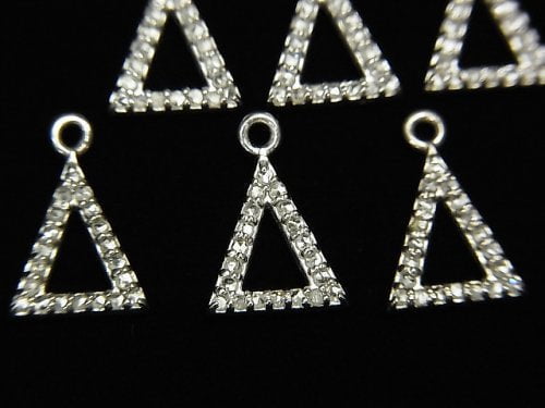 Charm & Parts, Diamond, Triangle Gemstone Beads