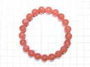 [Video] [One of a kind] Argentina Rhodochrosite AAA++ Round 9mm Bracelet NO.108