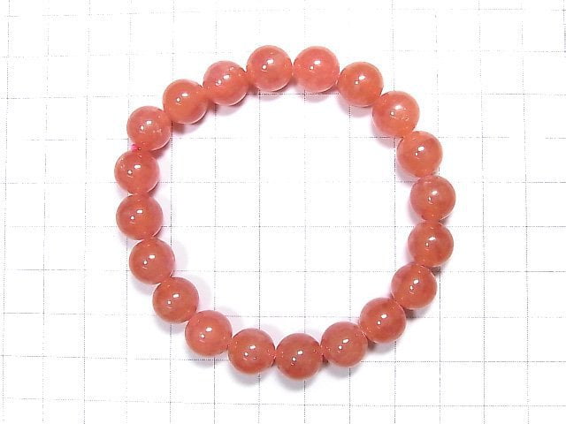 [Video] [One of a kind] Argentina Rhodochrosite AAA++ Round 9.5mm Bracelet NO.109