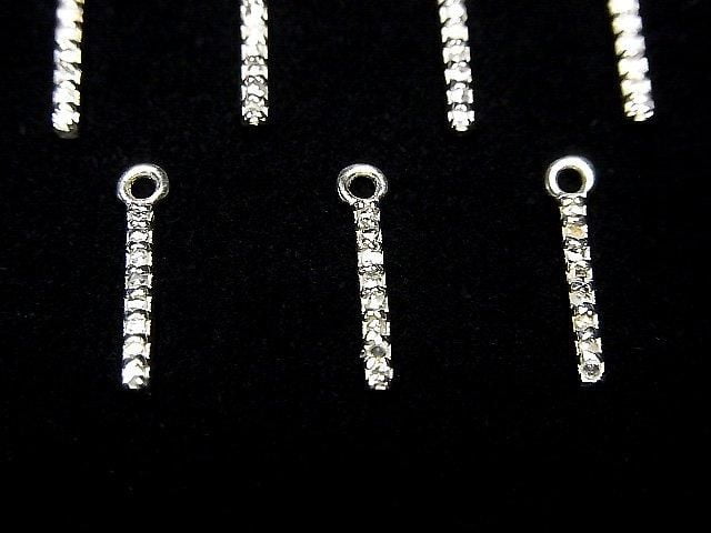 Pendentif Barre Diamant 10x1.3x1.5mm Argent925 1pc