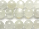 [Video] White Moonstone AAA- Round 10mm half or 1strand beads (aprx.15inch / 36cm)