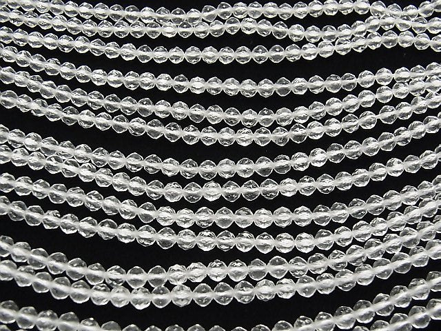 [Video] Crystal AAA Star Faceted Round 4mm 1strand beads (aprx.15inch / 37cm)