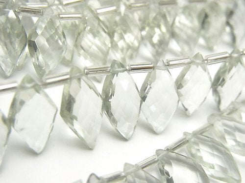 Diamond, Green Amethyst Gemstone Beads