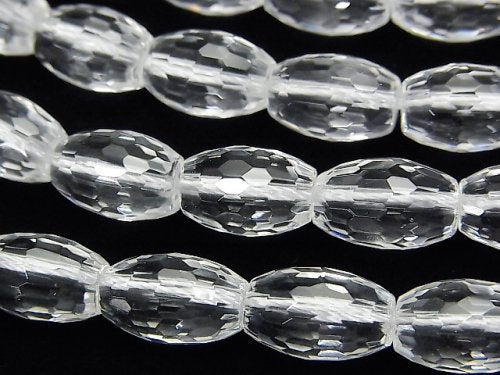 Crystal Quartz, Rice Gemstone Beads