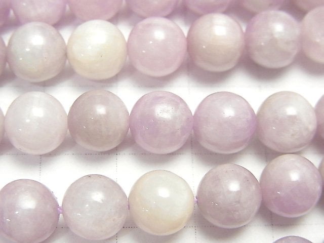 [Video] Nigeria Kunzite AA+ Round 8mm half or 1strand beads (aprx.15inch / 38cm)