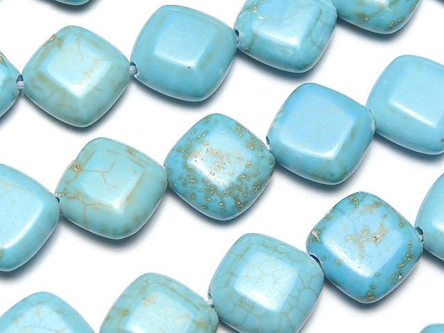 Diamond, Magnesite Turquoise Gemstone Beads