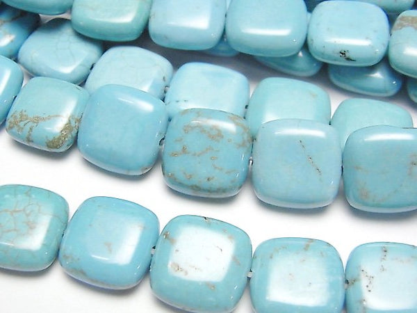 Magnesite Turquoise, Rectangle Gemstone Beads
