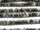 Que Sera Stone  Faceted Button Rondelle 4x4x3mm half or 1strand beads (aprx.15inch/37cm)