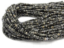 Que Sera Stone  Faceted Button Rondelle 4x4x3mm half or 1strand beads (aprx.15inch/37cm)
