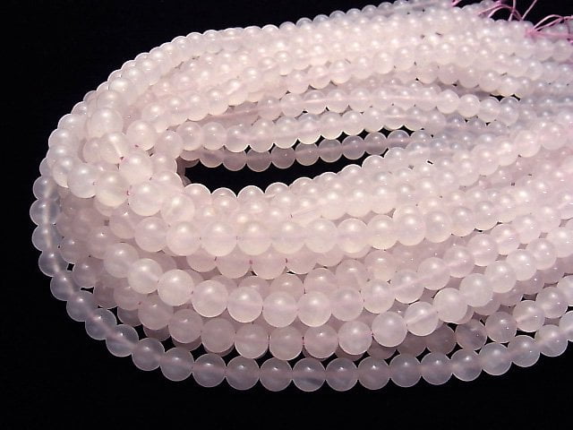 [Video] Pink Calcite AAA Round 8mm half or 1strand beads (aprx.15inch / 36cm)