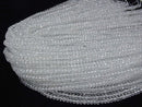 [Video]High Quality! Natural White Topaz AAA Faceted Button Rondelle 5x5x3mm 1strand beads (aprx.15inch/37cm)