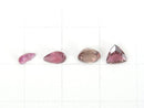 [Video] [One of a kind] High Quality Pink Tourmaline AAA Undrilled Faceted 4pcs Set NO.85