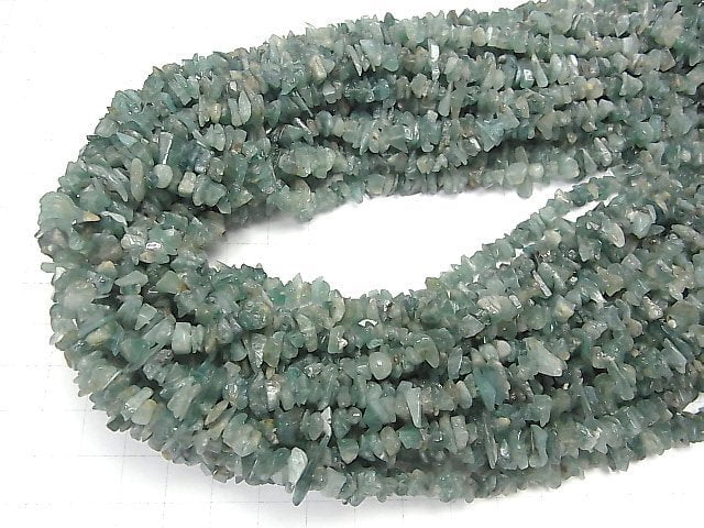 [Video] Grandidierite AA Chips (Small Nugget) [Medium color] 1strand beads (aprx.33inch / 82cm)