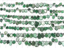 [Video]High Quality Emerald AAA- Rough Slice Faceted half or 1strand beads (aprx.7inch/18cm)
