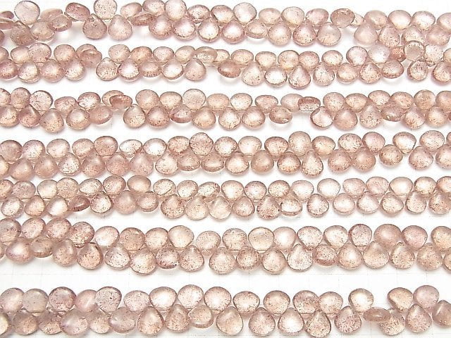 [Video] High Quality Pink Epidote AA++ Chestnut (Smooth) half or 1strand beads (aprx.7inch / 18cm)