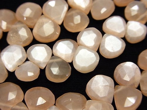 Chestnut Shape, Faceted Briolette, Moonstone Gemstone Beads