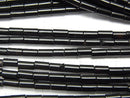[Video] Onyx AAA- Tube 4x2x2mm 1strand beads (aprx.15inch / 36cm)