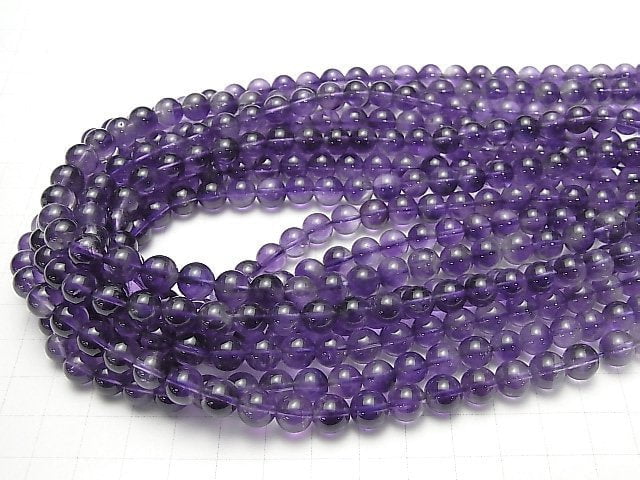 [Video] Bi-color Amethyst AA++ Round 8mm 1strand beads (aprx.15inch/37cm)