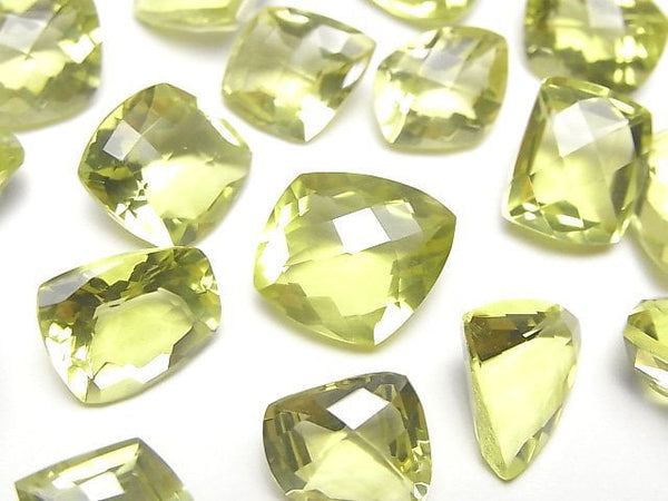 [Video]High Quality Lemon Quartz AAA Loose stone Fancy Shape Faceted 4pcs