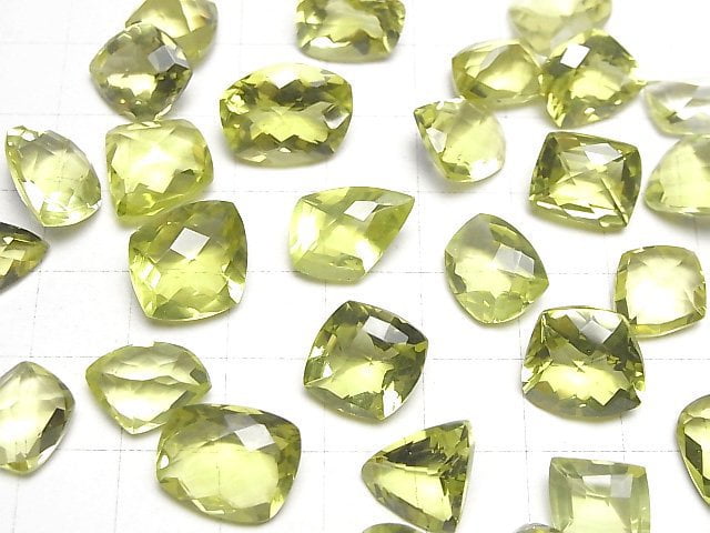 [Video]High Quality Lemon Quartz AAA Loose stone Fancy Shape Faceted 4pcs