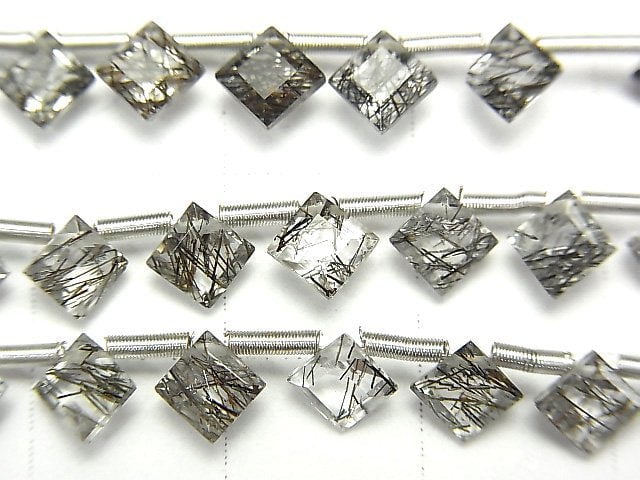 [Video] High Quality Tourmaline Quartz AAA- Diamond Princess Cut 5x5mm 1strand (13pcs)