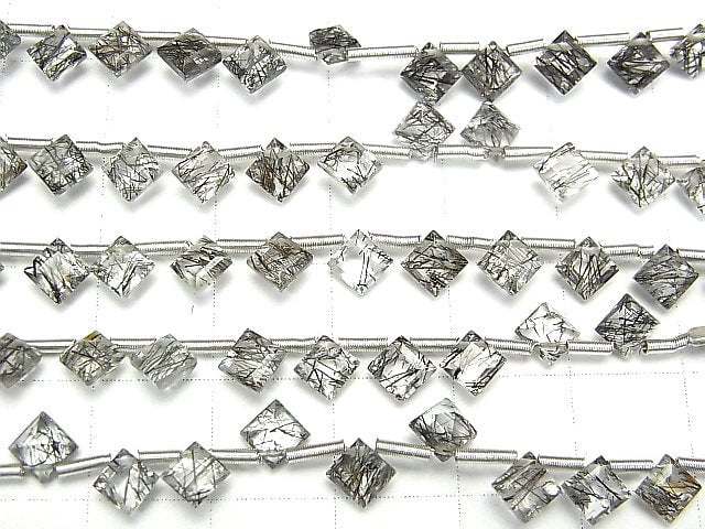 [Video] High Quality Tourmaline Quartz AAA- Diamond Princess Cut 5x5mm 1strand (13pcs)