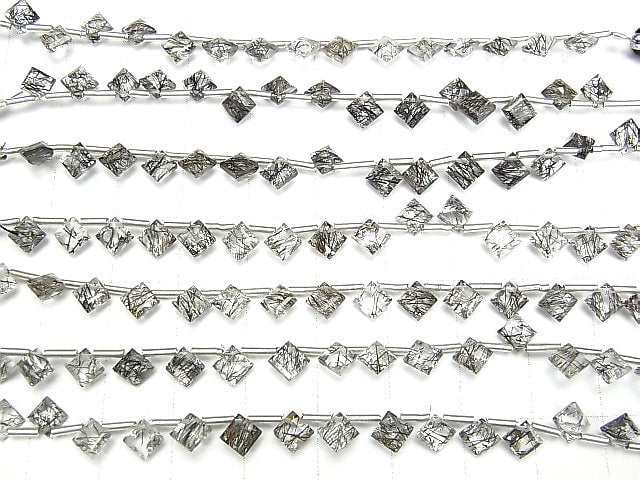 [Video] High Quality Tourmaline Quartz AAA- Diamond Princess Cut 5x5mm 1strand (13pcs)