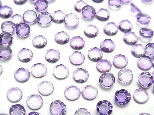 [Video] High Quality Amethyst AAA Round Rose Cut 4x4mm 10pcs