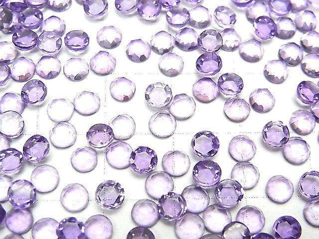 [Video] High Quality Amethyst AAA Round Rose Cut 4x4mm 10pcs