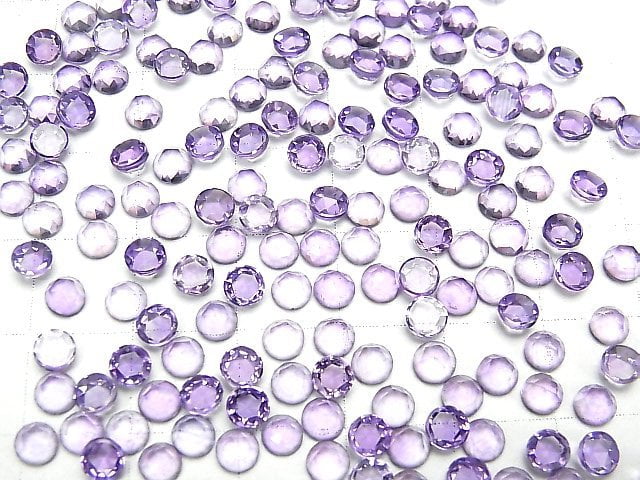 [Video] High Quality Amethyst AAA Round Rose Cut 4x4mm 10pcs