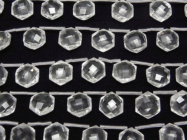 [Video] High Quality Crystal AAA Hexagon Cut 11x10mm 1strand (8pcs)