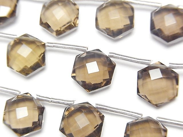 Hexagram, Smoky Quartz Gemstone Beads