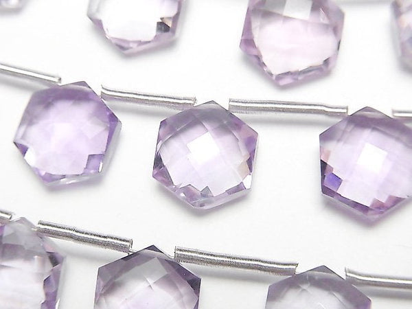 Amethyst, Hexagram Gemstone Beads