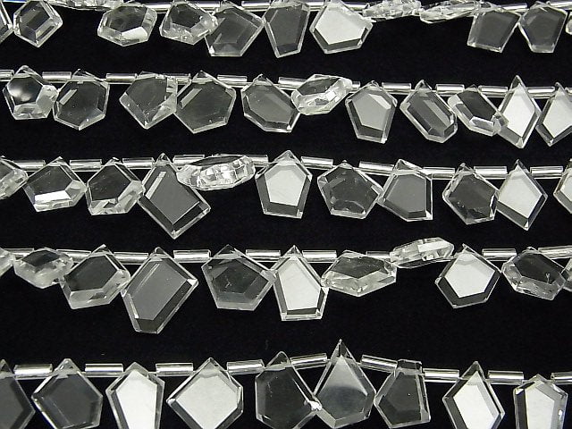 [Video] High Quality Crystal AAA Rough Slice Faceted 1strand beads (aprx.5inch / 13cm)
