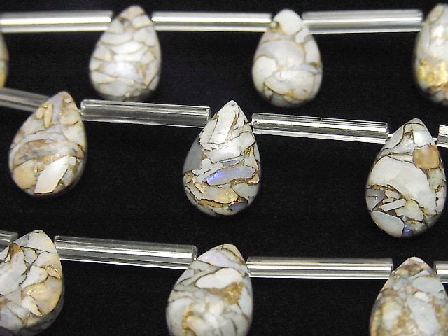 [Video] Copper Opal AAA Pear shape (Smooth) 12x8mm 1strand (8pcs)