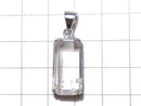 [Video] [One of a kind] Fluorite in Quartz Faceted Tube Pendant Silver925 NO.24