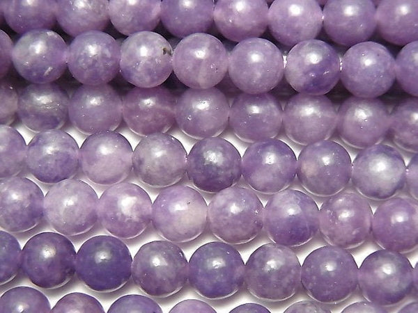 Lepidolite, Round Gemstone Beads