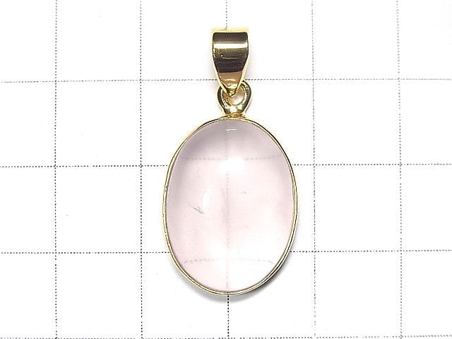 [Video] [One of a kind] High Quality Star Rose Quartz AAA Pendant 18KGP NO.130