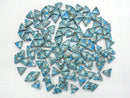 [Video] Blue Copper Turquoise AAA Triangle Cabochon 8x8mm 5pcs