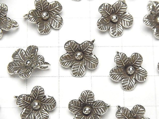 Karen Silver Flower Charm 12x12mm 1pc