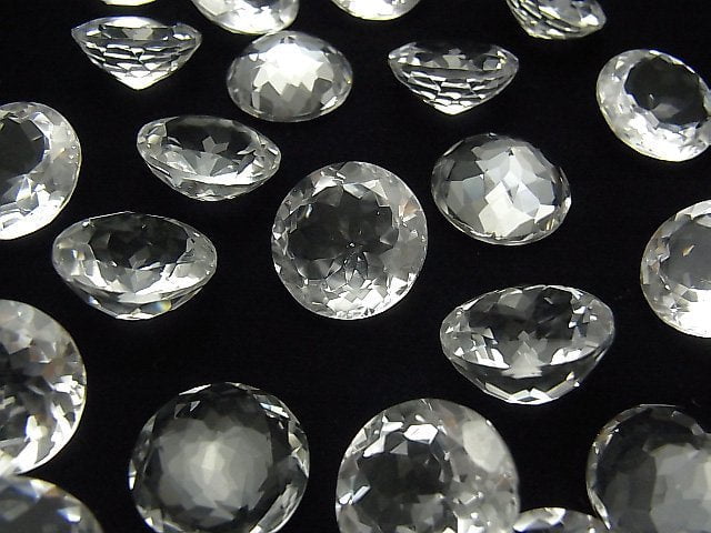 [Video] High Quality Crystal AAA Undrilled Round Faceted 18x18mm 2pcs