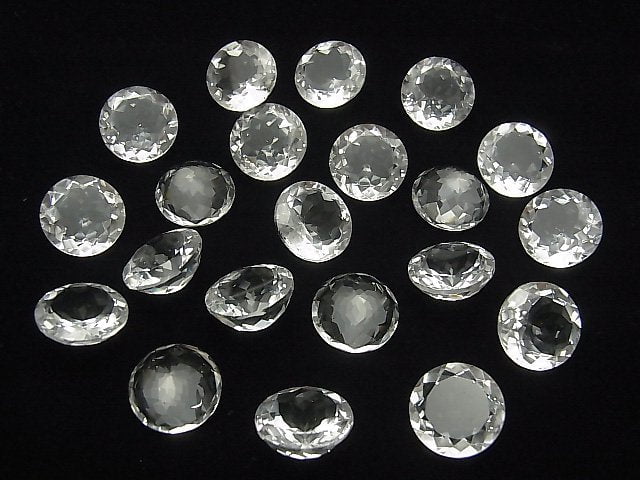 [Video] High Quality Crystal AAA Undrilled Round Faceted 18x18mm 2pcs