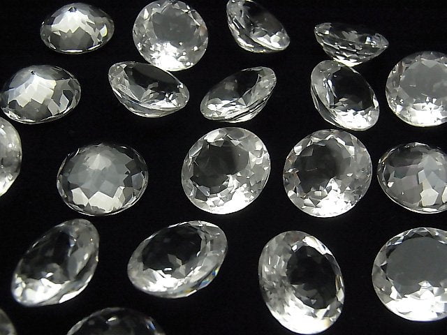 [Video] High Quality Crystal AAA Undrilled Round Faceted 20x20mm 2pcs