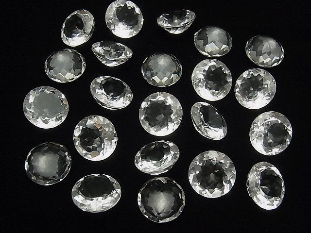 [Video] High Quality Crystal AAA Undrilled Round Faceted 20x20mm 2pcs