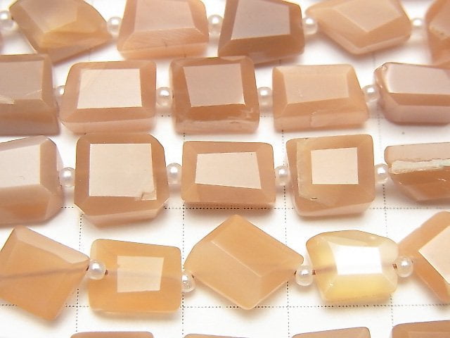 [Video] Orange Moonstone AA++ Faceted Nugget 1strand beads (aprx.13inch / 32cm)