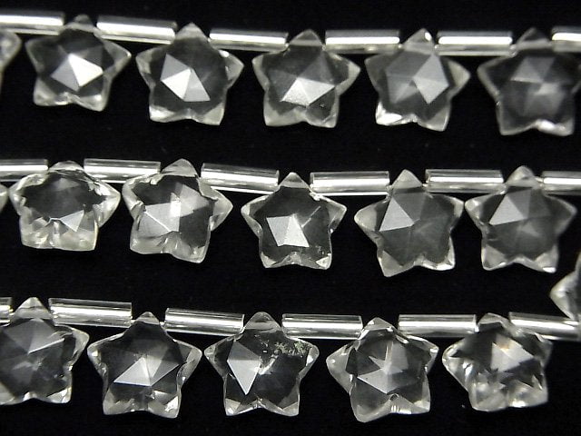 [Video]High Quality Crystal AAA Faceted Star 10x10mm 1strand (9pcs)