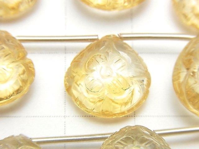 [Video] High Quality Citrine AAA Carved Chestnut 1 Strand (5pcs)